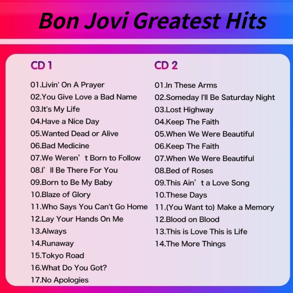 Bon Jovi Greatest Hits The Ult - đánh giá và giá Audio Music Only